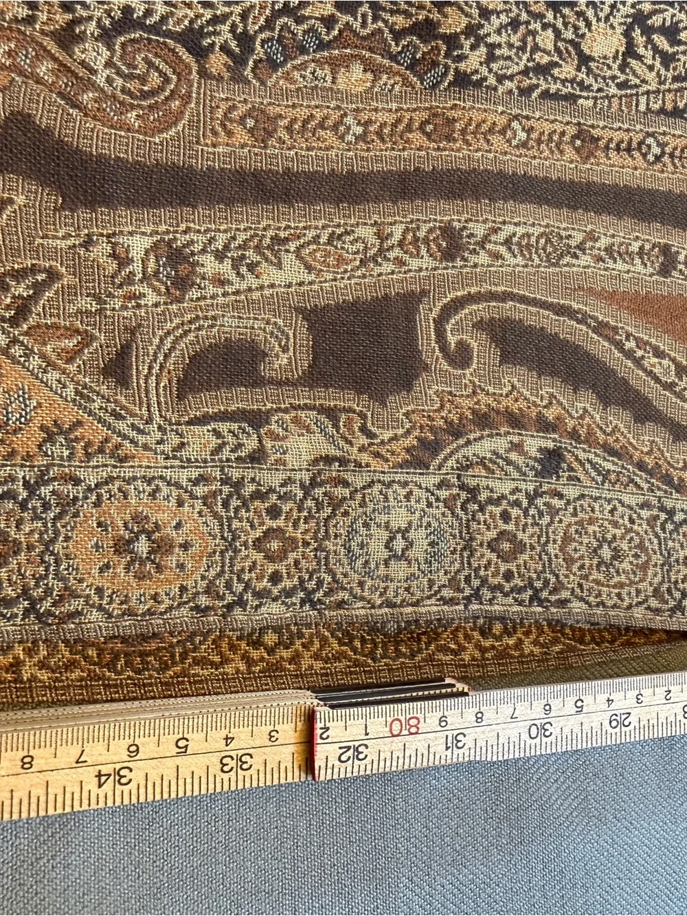 Brown Pashmina Paisley Shawl